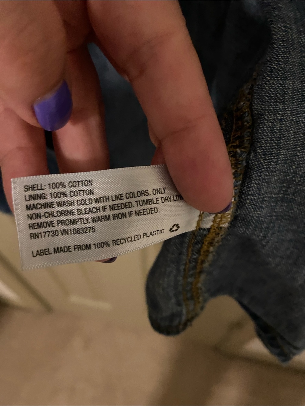 Universal Thread Medium Blue Denim Button-Up Jacket - Picture 5 of 6